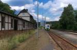 Eisenbahnromantik im Thringer Schiefergebirge - In Blankenstein an der Saale gibt es noch Eisenbahnromantik pur.