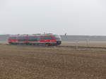 DB 642 xxx als RE 16578 von Erfurt Hbf nach Nordhausen, am 11.02.2017 in Kühnhausen.