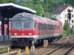 Dieser RE-Zug nach Crailsheim, stand am 12.05.07 auf dem Gleis 4 im Bahnhof Aalen. Am Zugende hing eine Br.143