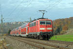 10.11.2018 Streckenabschnitt Uhingen 111 076 & 111 080 im Nachschuß