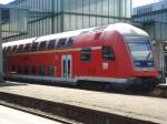 Der Steuerwagen der RB nach Mosbach im Stuttgarter Hbf. 24.06.07