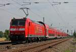 Am Morgen des 11.07.2013 schob 146 112-8  Baden-Wrttemberg erfahren  den RE 5332 von Basel SBB nach Offenburg.