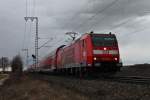 Am 28.02.2014 bespannte die Freiburger 146 109-4  Baden-Württemberg erfahren  die RB 26569 von Offenburg nach Neuenburg (Baden).