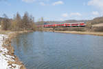 RB 59093 von Nürnberg Hbf nach München Hbf bei Pappenheim, 24.03.2018