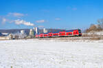 445 062 DB Regio als RE 4611 (Frankfurt (Main) Hbf - Würzburg Hbf) bei Karlstadt, 12.02.2021