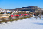 445 045 DB Regio als RE 4622 (Würzburg Hbf - Frankfurt (Main) Hbf) bei Retzbach-Zellingen, 12.02.2021