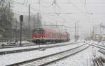 Eine Regionalbahn von Saalfeld nach Bamberg verlsst am 07.