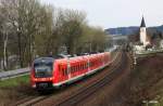 DB 440 545-2 als RE 4079 Passau - Mnchen, KBS 880 Passau - Nrnberg, fotografiert bei Hausbach an der Donau am 04.04.2012