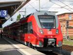 2442 720-5(DB-Regio Oberbayern)war am 23.08.2013 im Rostocker Hbf zu Gast kurz zuvor kam er von Rostock-Seehafen/Nord