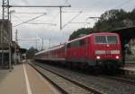 RB 59362 nach Saalfeld (Saale) steht am 16. September 2013 im Sandwich mit 111 225-9 und 111 173-1 im Kronacher Bahnhof.