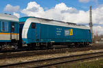 223 069-6 mit ihrem ALEX Vollzug am Haken gen München auf dem Bahndamm in Lindau.