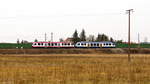 640 125-0 & 640 121-9 HANSeatische Eisenbahn GmbH als RB34 (RB 62237) von Rathenow nach Stendal bei Großwudicke. 14.12.2018