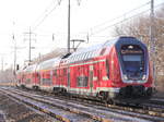 BR 445 007 als RE5 nach  Elsterwerda bei Diedersdorf am 20. Januar 2019