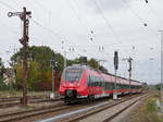 Hamster 442 325 / 825 als RE 10 (18389) Leipzig - Cottbus bei Einfahrt in Calau (Nl); Die Tage der Formsignale scheinen gezählt zu sein denn die neuen Lichtsignale stehen bereits, sind aber mit
