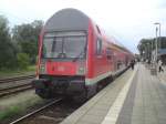 Hier RE3 aus Wnsdorf-Waldstadt, dieser Zug fhrt als RE3 zurck nach Wnsdorf-Waldstadt.