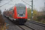 RE5 (RE 4359) auf dem Weg nach Lutherstadt Wittenberg bei der Durchfahrt am 19.11.2014 Großbeeren.