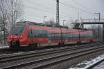 BR 442 (442 121) unterwegs am 06.02.2015 auf der RB 22 (28811) nach Potsdam Griebnitzsee. Aufgenommen im Bahnhof Saarmund.