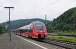 DB Regio 442 286/786 als RB 40 (15113)  Mittelhessen-Express  beginnt seine Reise am 03.06.17 in Dillenburg mit Ziel Frankfurt (Main) Hbf.