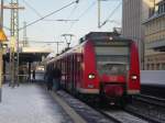 Eie 425/426 Garnitur im verschneiten Butzbacher Bahnhof. 21.12.09