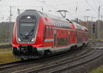 445 002-2+Twindexxwagen DBpza 782.1+445 010-5 als S1 von Warnemünde nach Rostock Hbf bei der Einfahrt im Rostocker Hbf.10.11.2017