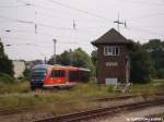Am 26.07.2007 fuhr mir in Wismar der 642 050 vor die Linse.
Der Zug fhrt als RE von Wismar ber Rostock nach Tessin.