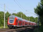 Hanse-Express Rostock - Hamburg mit Dosto  Herzogtum Lauenburg  an der Spitze kurz vor Friedrichsruh; 12.06.2015  