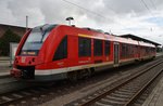 623 023-8 legte am 8.10.2016 als RE4 (RE13211) auf dem Weg von Bützow nach Pasewalk einen Halt in Güstrow ein.