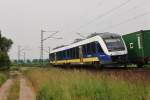 Am 19.Juni 2013 war VT648 187 als NWB bei Burgstemmen auf dem Weg nach Hildesheim Hbf.