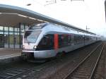 ABELLIO ,Stadler Flirt,RB 40 ,als Doppeltraktion, Essen - Hagen,eine Einheit fhrt ab Hagen weiter nach Siegen,beim Halt im
Bochumer Hbf,Gleis 5.(18.12.2007) 