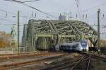 National Express 871 (442 871) als Testfahrt am 08.11.2015 in Köln auf der Hohenzollernbrücke.