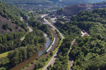 Vom (fast) neuen Nahe Skywalk bei Hochstetten-Dhaun hat man einen schönen Überblick über das Nahetal im Kirner Land.