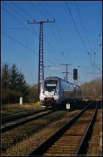 Obwohl schon bei Testfahrten hufig fotografiert, ist es doch etwas anderes die Triebzge im Planeinsatz zu fotografieren: DB 1442 124 der S-Bahn Mitteldeutschland als S4 nach Eilenburg bei der Einfahrt in den Bahnhof Leipzig-Thekla, wo auch ein kleines Bahnbilder-Treffen stattfand.