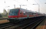 Am 13.04.10 hlt eine RB von Eisenach nach Halle(S) im Bahnhof Grokorbetha.