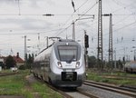 9442 814 von Abellio erreicht am 03.August 2016 als RB 74125 (RB20) nach Halle(Saale)Hbf den Bahnhof Grokorbetha.