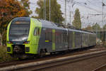 ET 5.04 der Nordbahn fahrt als RB61 von Bahnhof Elmshorn ab. 16.10.2018 