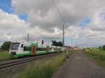 STB VT 116 und zwei weitere VT´s der STB, als EB 80606 von Ilmenau nach Erfurt Hbf, am 20.06.2015 bei Arnstadt.