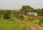 Die EB 80611 von Erfurt Hbf nach Ilmenau, am 17.07.2015 bei Erfurt Bischleben.