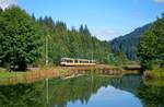 Am spätsommerlichen 15.09.2019 konnte im Bereich des Sulzwiesensees der E 85190 (RK - TFS) in herrlicher Kulisse des Nordschwarzwaldes aufgenommen werden.