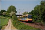 Die S5 ist unterwegs nach Bietigheim. Aufgenommen am 14.Mai 2008 bei Ellental.