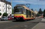 Bauarbeiten zwischen Tullastrae und Durlacher Tor erfordern vom 09.07.11 bis 10.09.11 Umleitungen der Linien 1, S4 und S5.