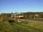 Tw 832 am 30.12.2013 als S 85681 (RBR - RBT) vor dem Hp.