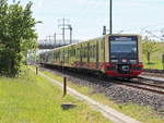 Die Neue DB S-Bahn Berlin (BR 484) in Richtung Bahnhof Berlin Flughafen Schönefeld am 21.