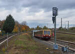 Nicht Einsteigen, hie es am 08.11.2023 auf der Berliner S85. Aufgrund einer defekten Weiche an der Station Baumschulenweg fiel diese ber mehrere Tage aus. Ein unbekannter Dreiviertelzug der BR 485 musste dennoch berfhrt werden und unterquerte kurz vor der Station Bornholmer Strae die Nordbahn .