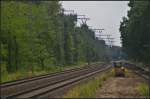 Volle 200mm Zoom auf das Richtung Berlin stehende Vorsignal am S-Bahnhof Rntgental.