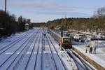 481er Vollzug der S 5 nach Strausberg Nord im Bf Strausberg.