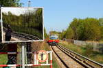 S-Bahn j.w.d, im Jrünen- ganz weit draußen, im Grünen.