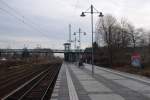 HOHEN NEUENDORF (Landkreis Oberhavel), 05.12.2009, S-Bahnhof Bergfelde (Berliner S-Bahnlinie S8)