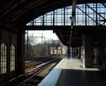 Ausblick nach Westen: im Berliner S-Bahnhof  Bellevue .