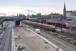 BERLIN, 29.04.2013, Blick auf den S-Bahnhof Warschauer Straße, der z.Z.