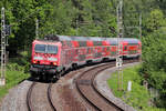 Fotodatum 27.05.2020 BR 143 // 143-360 zieht zu Pfingsten 2020 eine 5-teilige S1 Richtung Bad Schandau / Schöna.